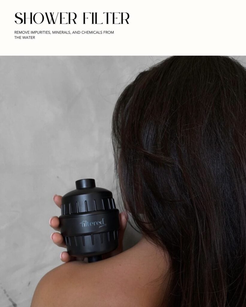 Shower Filter. Hair care tips. Scalp health. hair health.