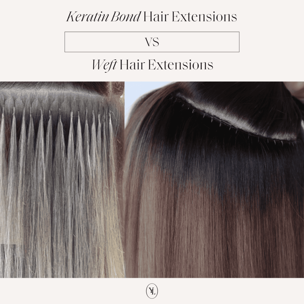 keratin bond extensions, keratin bond hair extensions, different hair extensions, how many hair extension types are there, the best kind of extensions, safest hair extensions, best hair extensions, weft hair extensions, keratin hair extensions, bond hair extensions