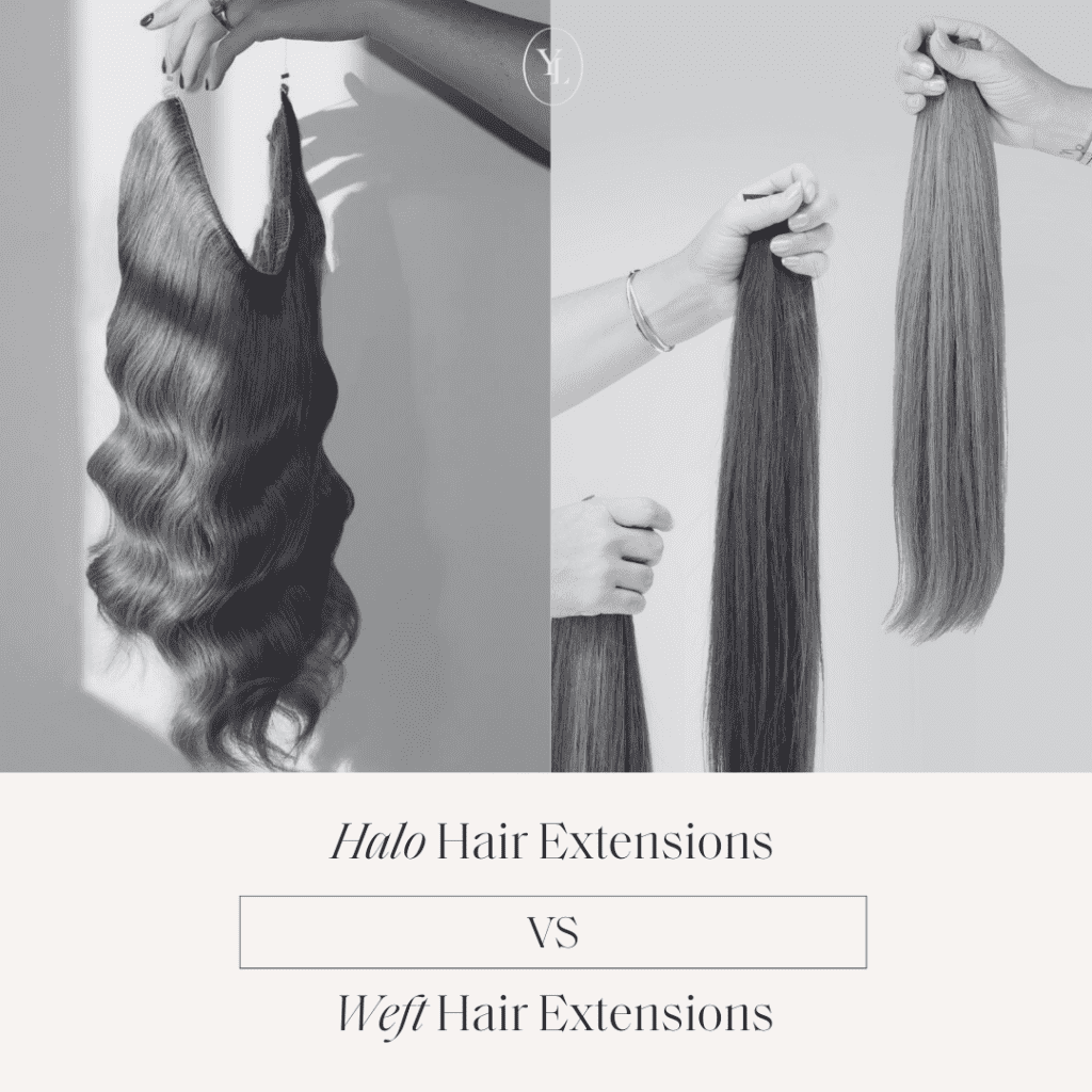 halo hair extensions, halo extensions, halo hair, weft extensions, weft hair extensions, halo extensions vs weft extensions, the difference between extensions, extension trends, hair extension differences, adelaide salon, adelaide hair extensions, adelaide salon for hair extensions, best hair extensions