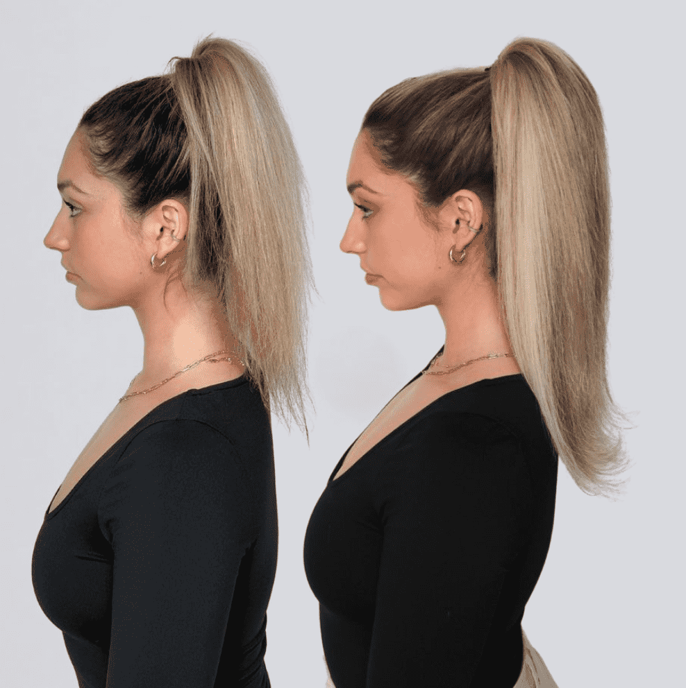 Wear hair up with extensions, Styling options with hair extensions, Invisible hair extensions, Seamless hair extension blending, Invisible bead method extensions, Hair extension maintenance tips, Extension color maintenance, Hair extension home aftercare, Re-lift appointments for extensions, Up-style options with extensions, Ponytail with hair extensions, Bun with hair extensions, Micro tied weft extensions, Styling inspiration for extensions, How-to videos for extension styling, Top-quality hair extensions, Enhancing beauty with extensions, Confidence with hair extensions, Book consultation for extensions, Yovanka Loria Extensions consultation