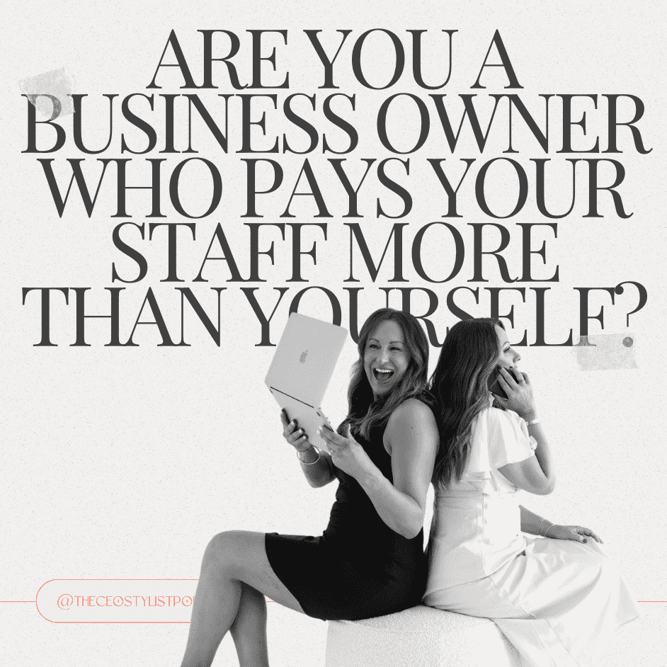 hair industry podcast, business podcast, increasing pay, staff wages, job roles, pay increases, business owner, employee, underpaid, undervalued, CEO stylist, Yovanka Loria, Kirsten Harris, service-based business, wage increases, cash flow, living costs, hidden costs, staff absences, education versus experience, unpaid overtime, expertise compensation, talent retention, economic downturns, high-paying clients, team members, workplace culture, job satisfaction, non-monetary benefits, work culture, employer, valuable insights, wages, work culture, community, CEO stylists, Instagram, YL Education, YL Stockist, advanced marketing.